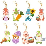 Easter Garland Banner 40 pcs Banner Cute Rabbit and Eggs Spring Easter Party Photo Booth Background Supplies For Door Dorm Yard Garden